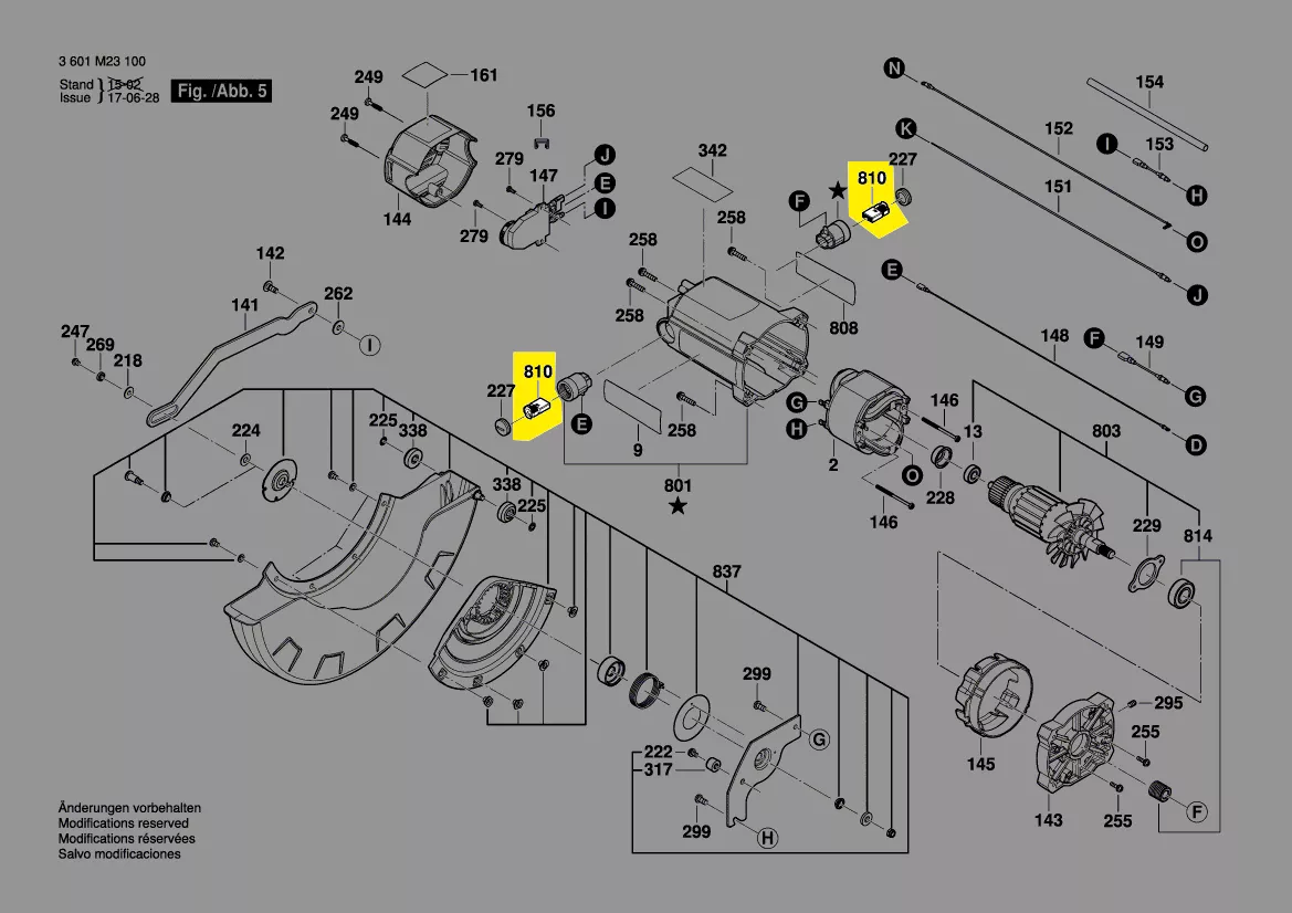 Balais charbon réf. 1 609 B05 015 BOSCH
